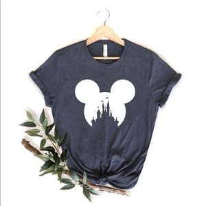 NEW Disney World Mickey ears dark gray t-shirt